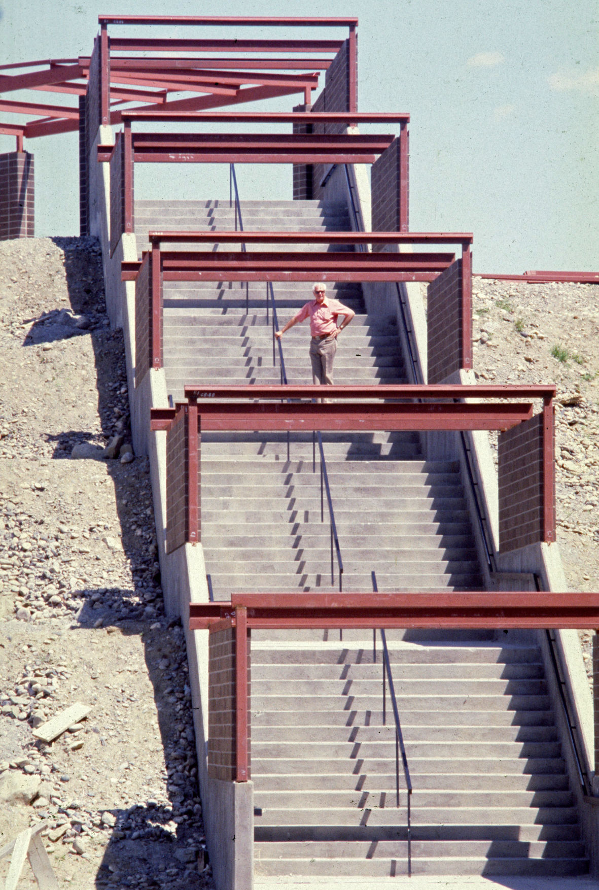Stairs at Metra, June 1979